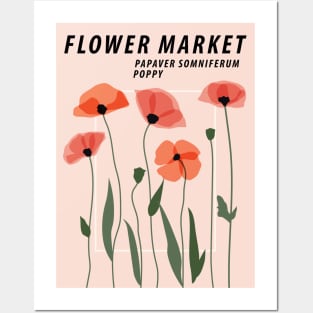 Flower market print, Poppy, Posters aesthetic, Floral art, Flowers, Botanical print, Cottagecore Posters and Art